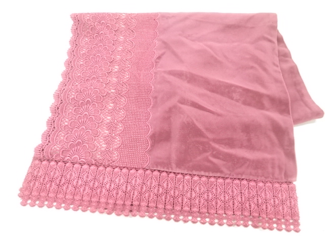 ビロードレース花模様ショール